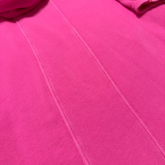 Free People Movement Spur of the Moment Solid Hoodie Midi Dress Sweatshirt Pink - Picture 8 of 16